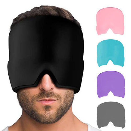 Gel Migraine Relief Cap — 360° Hot & Cold Therapy Head Wrap